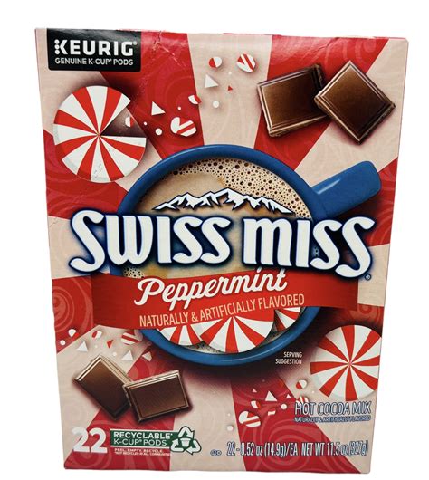 Amazon Swiss Miss Peppermint Hot Cocoa Single Serve Keurig K Cup Pods Count Grocery