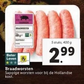 Braadworsten Aanbieding Bij Lidl