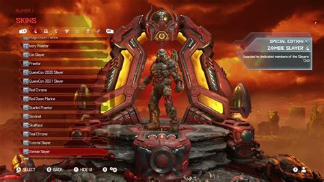 Doom Eternal All Slayer Skins Showcase Youtube