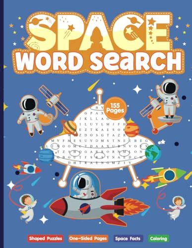 Space Word Search Word Seek And Find Puzzle Book And Coloring Pages