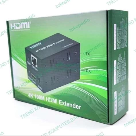 Jual Hdmi Extender 120m Via Lan Utp Cat6 Extender Hdmi To Lan 120