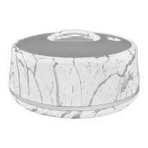 Order Golden Fire Round Hot Pot Food Warmer Ml White Silver WS S Online At Best