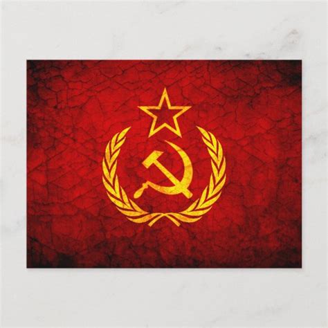 Vintage CCCP flag Postcard | Zazzle.com