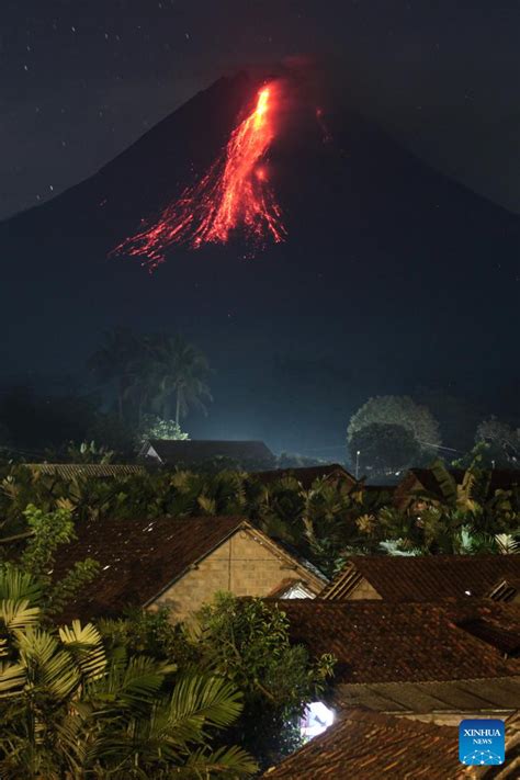 Mount Merapi Volcano Erupts In Indonesia Xinhua