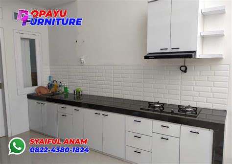 17 Contoh Model Kitchen Set Lurus Single Line Dopayu Furniture