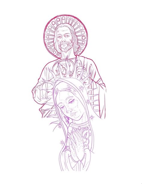 San judas y virgen tattoo | Tattoo design book, Chicano art tattoos ...