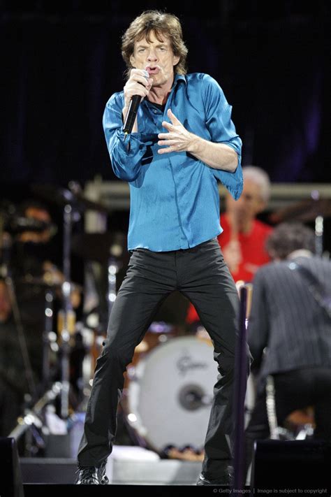 Mick Jagger Of The Rolling Stones Performs On The Stage At The Olympic