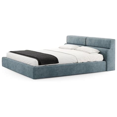 Дорогая элитная кровать: Кровать евро 200х200 см серая Cascade 220 ...