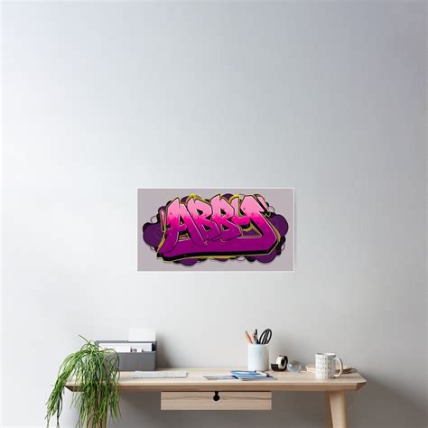 Abby Graffiti Name Poster For Sale By Namegraffiti Redbubble