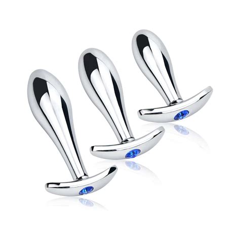 Water Droplet Arc Metal Anal Plug Adult Sexual Products Male And Female Anal Masturbation