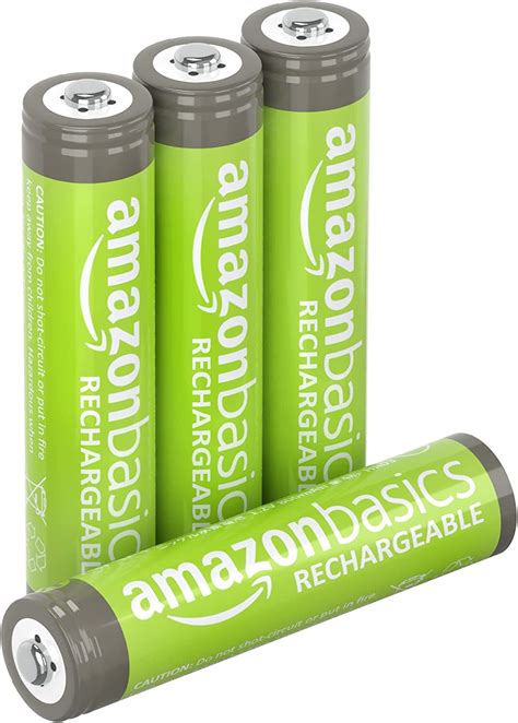 AmazonBasics AAA Rechargeable Batteries 4 Pack Pre Charged