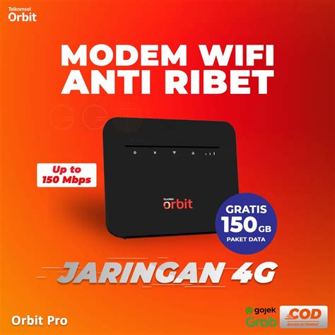 Jual Promo Telkomsel Orbit Pro Hkm Modem Router Unlock All