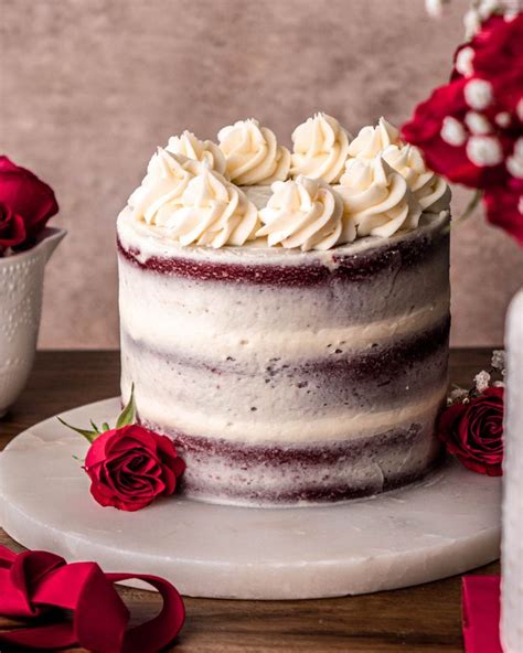 Naked Red Velvet Cake In Bloom Bakery Recipe Red Velvet Cake Red