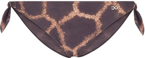 Dolce Gabbana Giraffe Print Bikini Briefs ShopStyle Two Piece Swimsuits