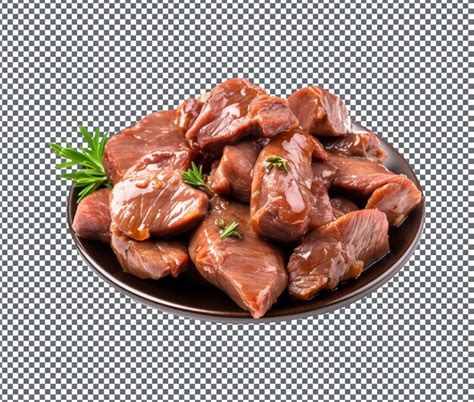 Premium Psd Fresh And Magnificent Pork Liver Isolated On Transparent