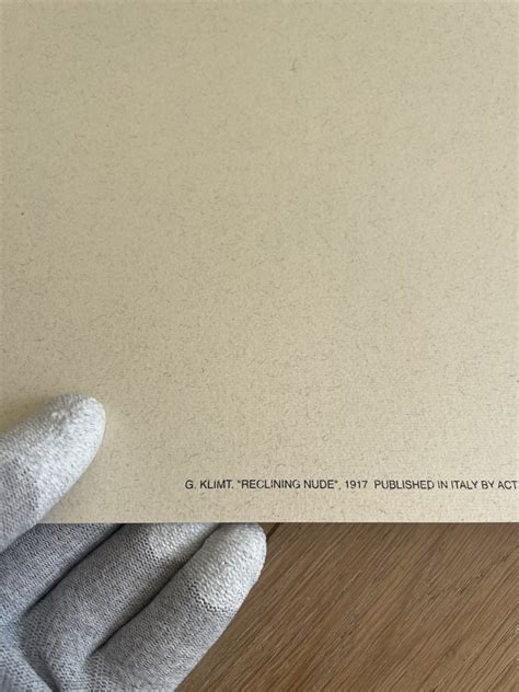 Gustav Klimt Reclining Nude Silk Screen For Sale At Pamono