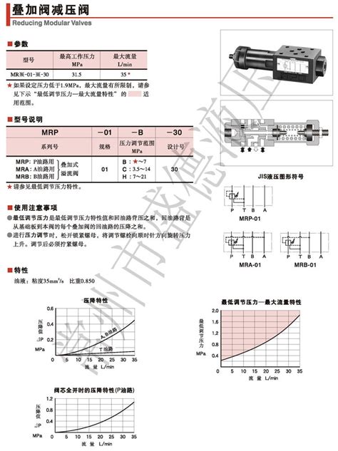 Yuken榆次油研叠加式减压阀mrp 01 B 30 Mrp 01 C 30 Mrp 01 H 30 阿里巴巴