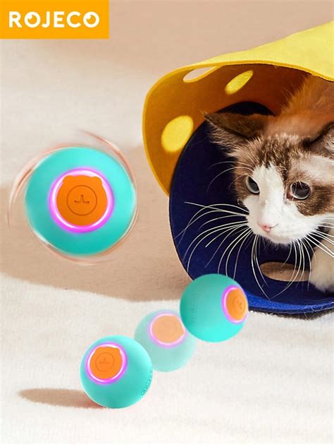 Smart Interactive Cat Toy Rolling Ball Automatic Moving Bouncing