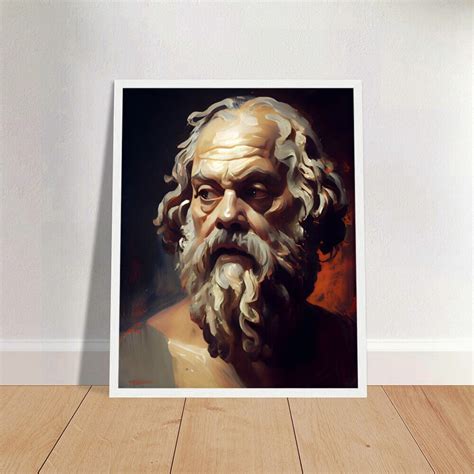 Socrates Oil Painting Art Print Portrait POSTER 4 Philosophy History ...