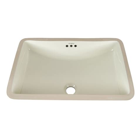 Ronbow Restyle 14 Ceramic Rectangular Undermount Bathroom Sink With