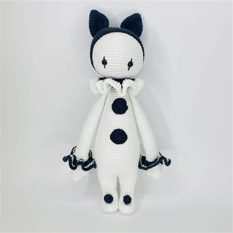 Plush Pierrot Clown Plush Pierrot Doll French Pierrot Etsy Diy