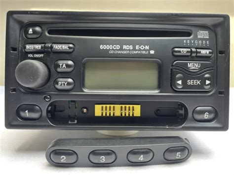 ORIGINAL FORD 6000CD RDS E O N CD Radio 6000NE Angular YS4F 18C815 AE