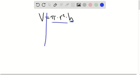 Solvedsolve For The Indicated Variable Volume Of A Circular Cylinder