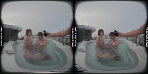 Sammy And Ellah Have Lesbian Sex In A Rooftop Jacuzzi VR Porn Video VRPorn