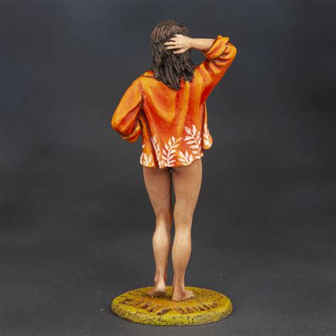 Ronin Miniatures Naked Woman Erotic Sculpture Hand Painted Sculpture Size Scale