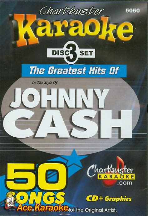 Chartbuster Karaoke CDG CB5050 Hits Of Johnny Cash