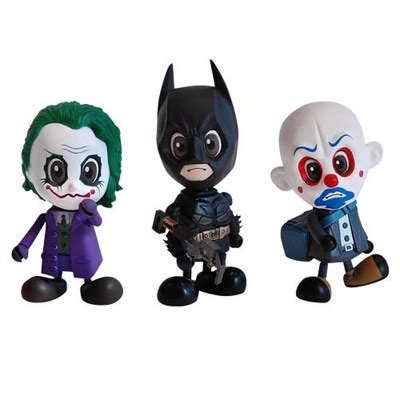 Dc Comics Batman Dark Knight Cosbaby Mini Figure Set Of By Hot Toys Target