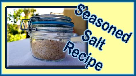 Seasoned Sea Salt Recipe Substitute To Lawrys Salt Youtube