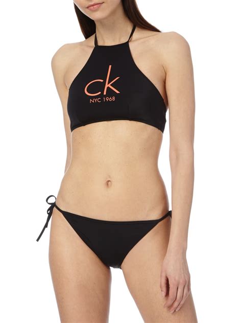 Calvin Klein Underwear Bikini Oberteil Mit Neckholder Black Online Kaufen