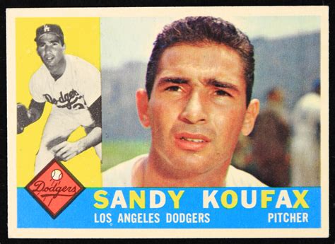 Lot Detail Sandy Koufax Los Angeles Dodgers Topps Baseball