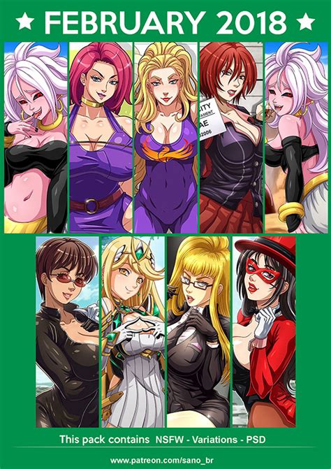 February Content PACK By Sano BR Hentai Foundry