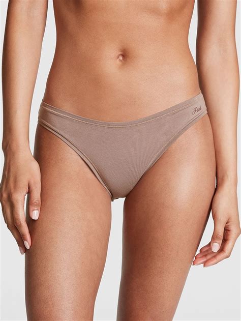 Pamuklu Bikini Külot Kahverengi Victoria s Secret Pink