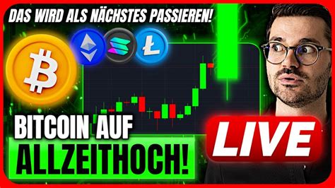 Krypto Allzeithoch Wie Geht Es Weiter Bitcoin Altcoin Livestream