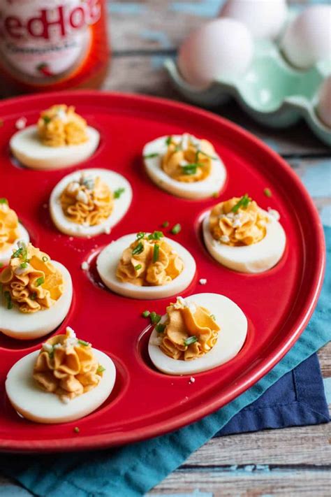 Spicy Buffalo Deviled Eggs Recipe A Nerd Cooks