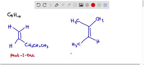 Solved Draw Four Compounds With Molecular Formula C5h10 That Have