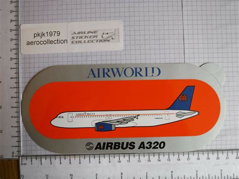 ~ Airworld ~ Airbus A320 V2 Sticker Decal ~ Rare ~ Ebay