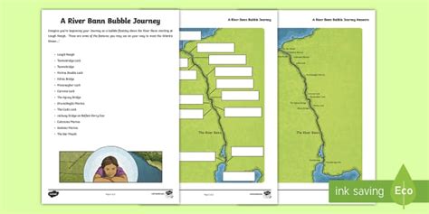 A River Bann Bubble Journey Map (teacher made) - Twinkl