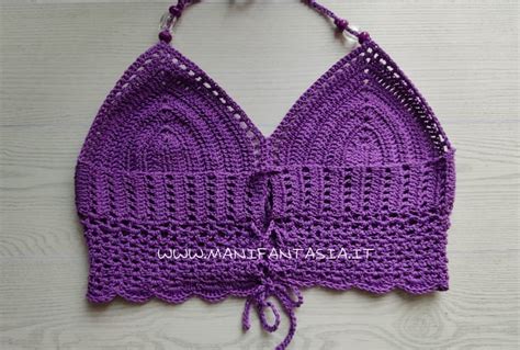 Top Bikini Ad Uncinetto Schema E Tutorial Manifantasia