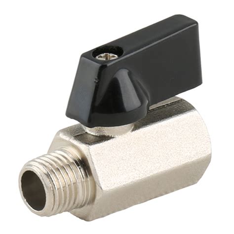 Bw B N Brass Mini Ball Valve With Nickel Plated Fxm Bmag Valves