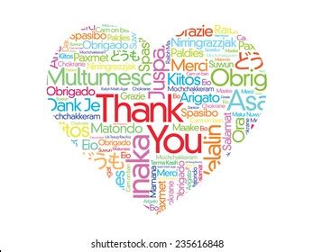 Colorful Thank You Word Cloud Vector Stock Vector (Royalty Free ...