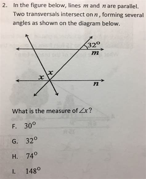 Solved In The Figure Below Lines M And N Are Parallel Two Chegg