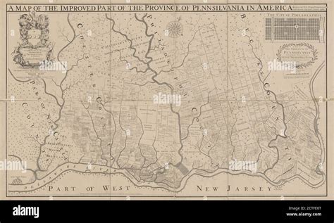 Fac simile of Holmes' map of the province of Pennsylvania, cartographic ...