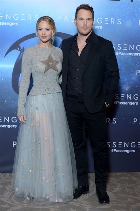 Jennifer Lawrence And Chris Pratt At Paris Passengers Event Popsugar