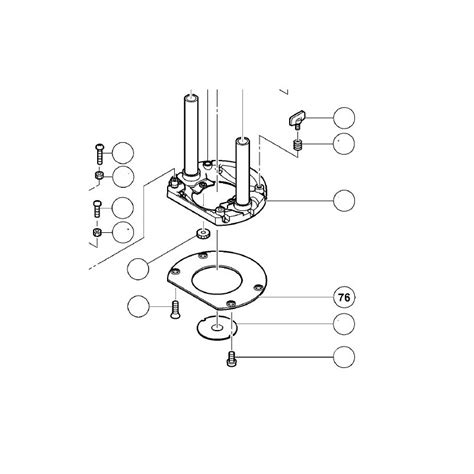 Sub Base for Routers Hitachi M8SA2