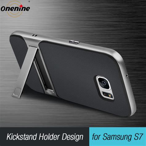 Nueva funda híbrida 3D para Samsung Galaxy S7 Kickstand funda de