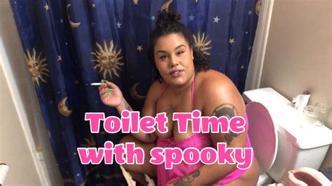 Toilet Time With Spooky In Lingerie Spookyfatbrat Clips Sale
